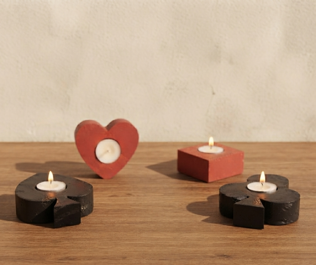 Wooden Card Shape Candles