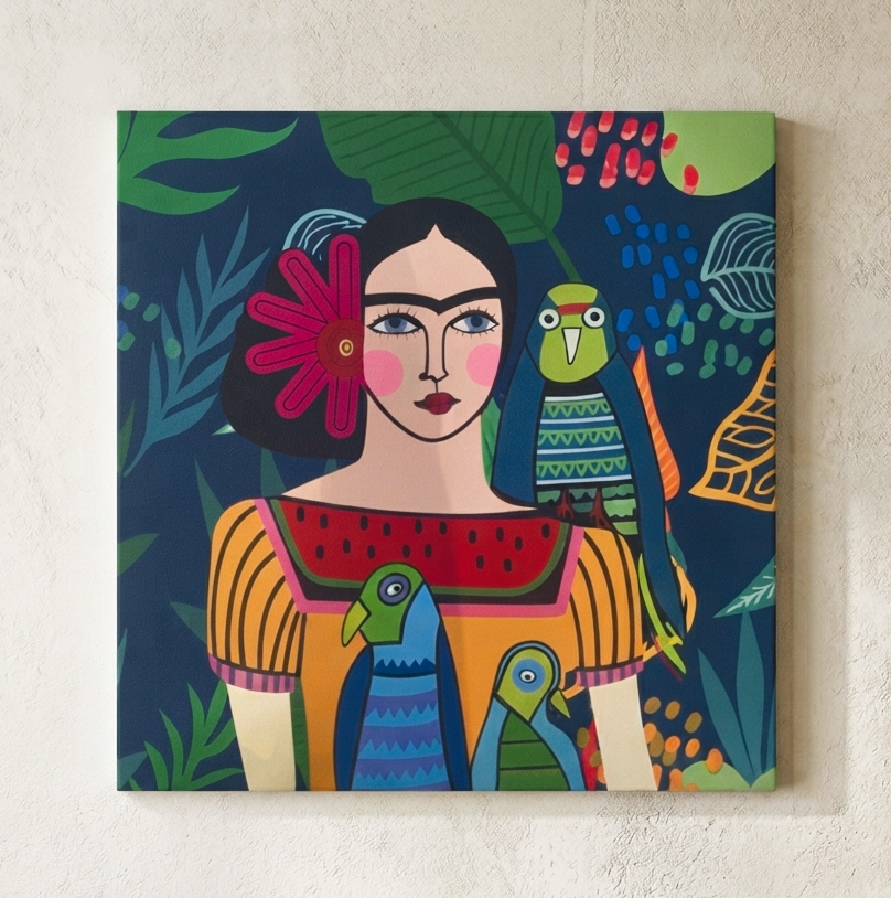 Canvas Painting Girl Potrait